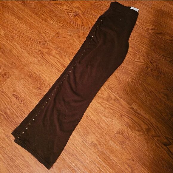 VINTAGE LIZ CLAIBORNE BOOT CUT KNIT PANTS - Picture 2 of 7